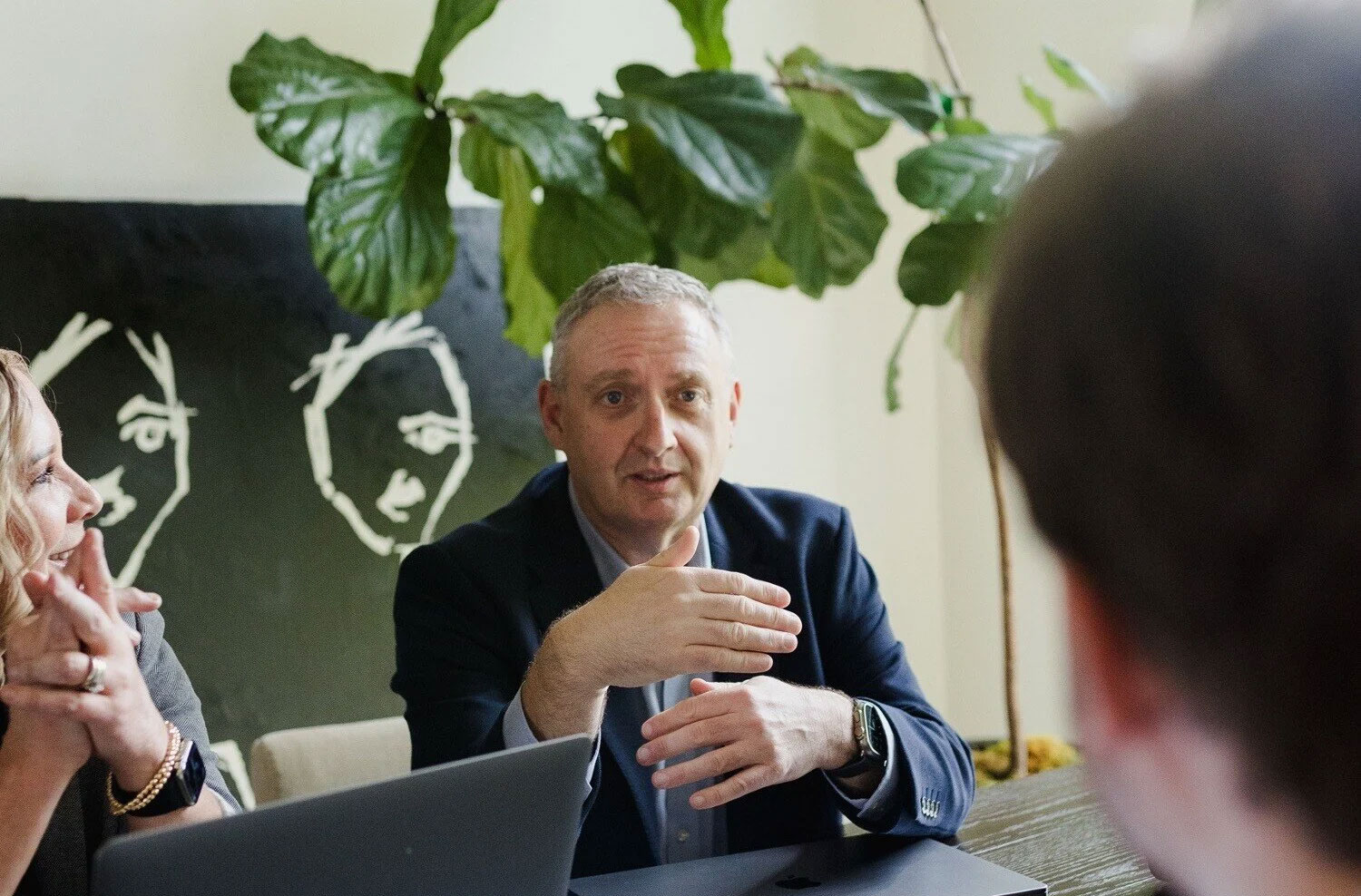 Richard Furby in discussion